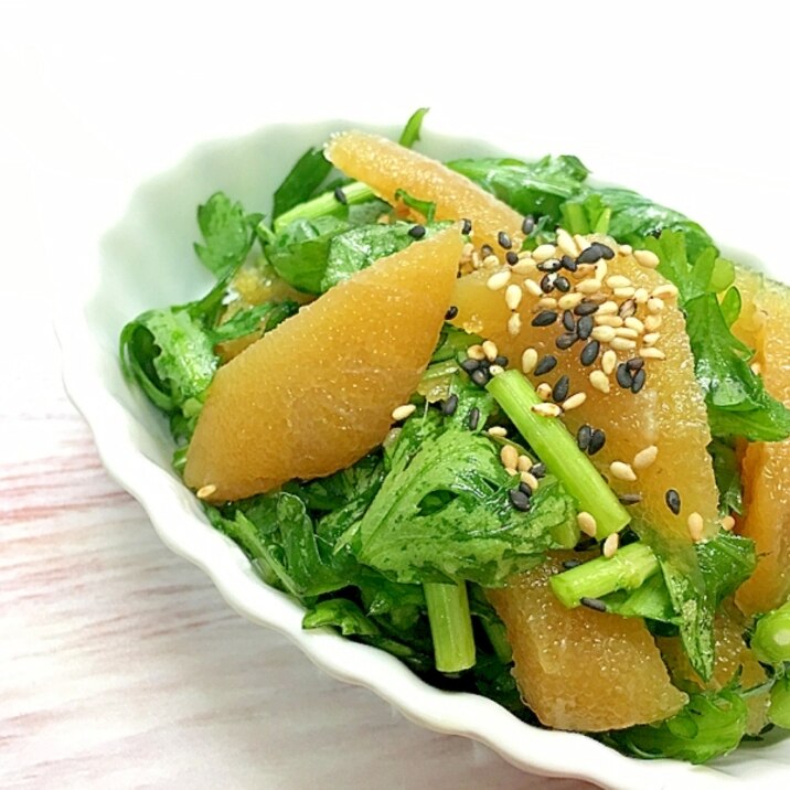 数の子入り きく菜のナムル~(^^♪